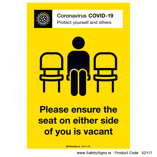 Ensure Seats either Side are Vacant - 62117