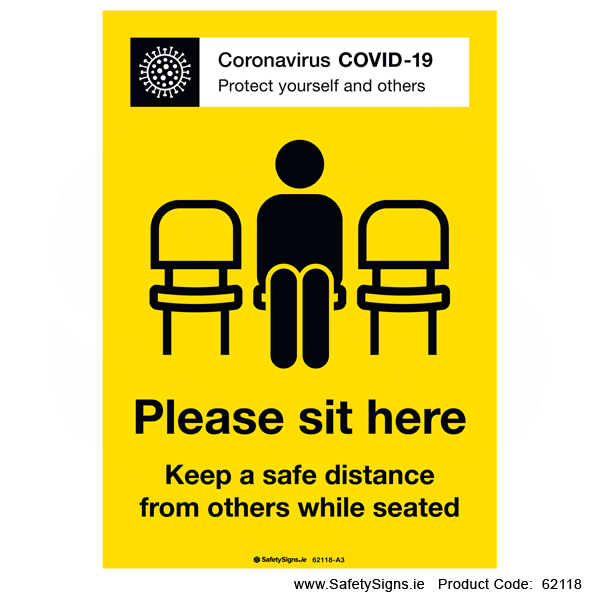 Covid-19 Please Sit Here - 62118