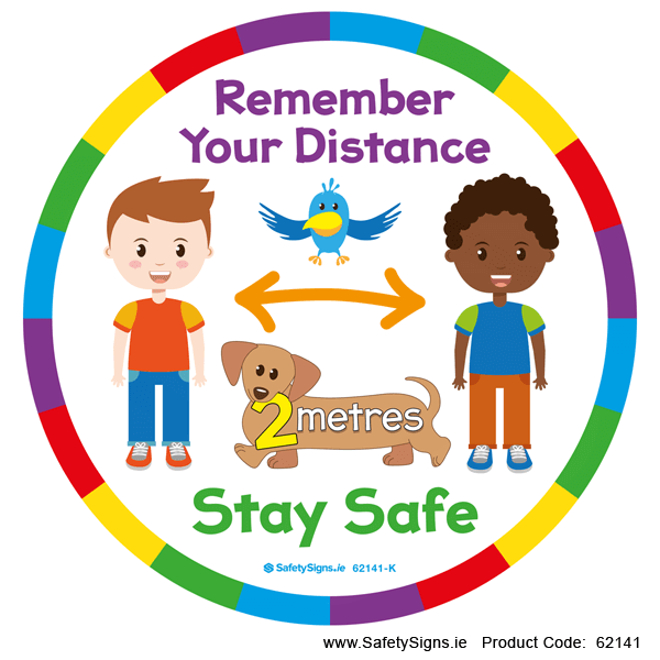 Remember Your Distance - Kids - (Circular) - 62141