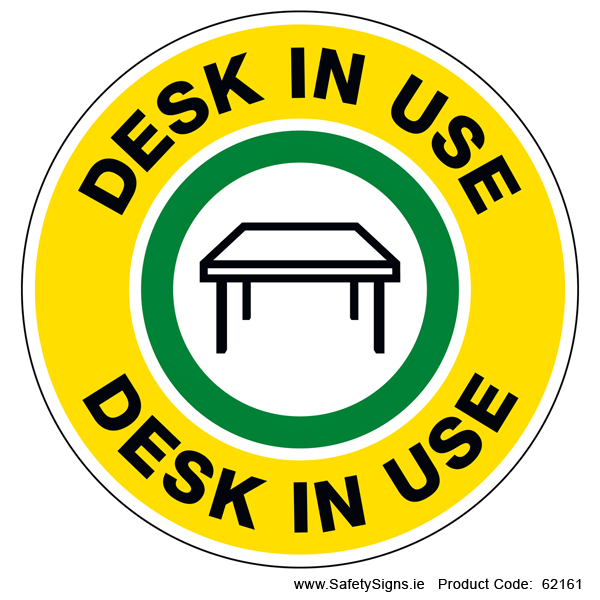 Desk in Use (Circular) - 62161