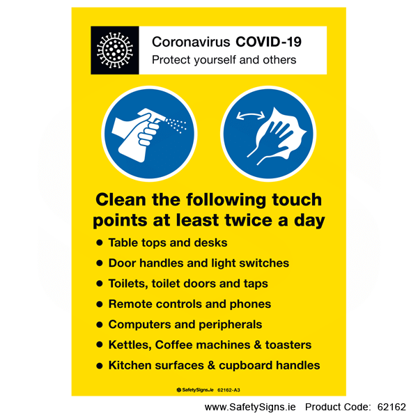 Covid-19 Clean Touch Points - 62162