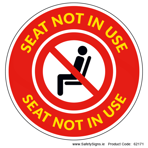 Seat Not in Use (Circular) - 62171