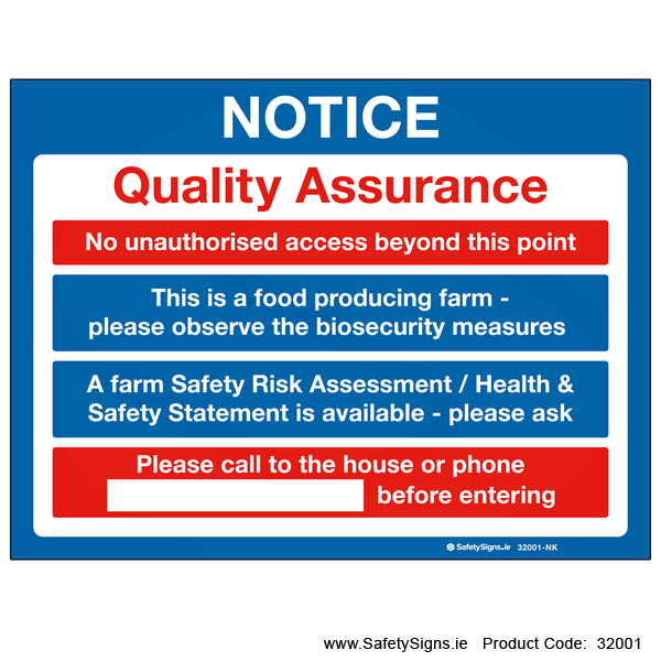 Quality Assurance - 32001