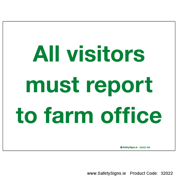 Visitors Report to Farm Office - 32022
