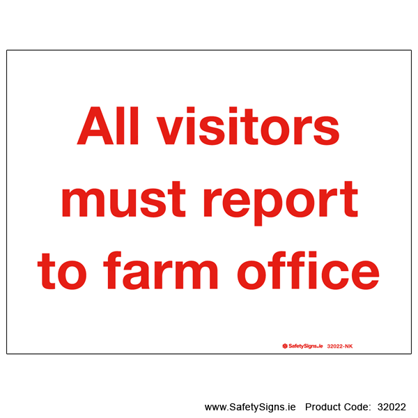 Visitors Report to Farm Office - 32022