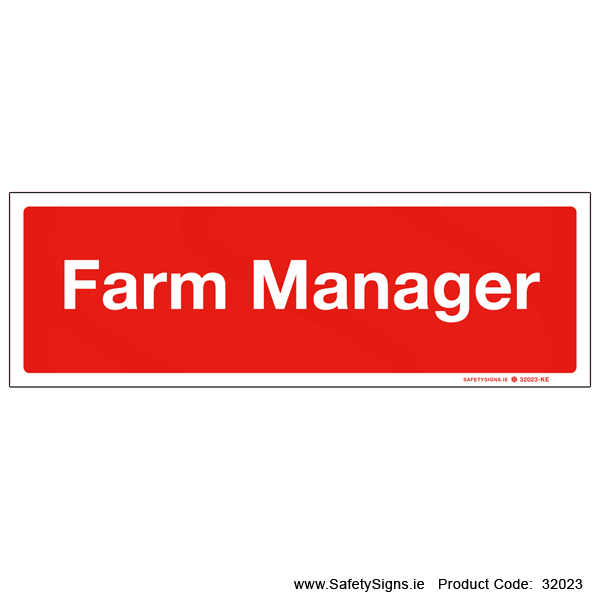 Farm Manager - 32023