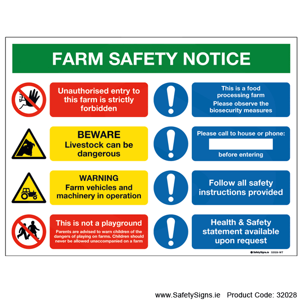 Farm Safety Notice - 32028