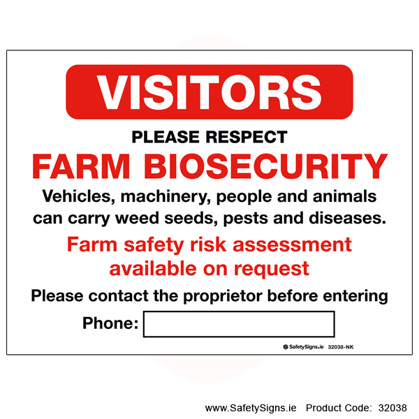 Farm Biosecurity - 32038