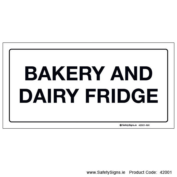 Bakery and Dairy Fridge - 42001