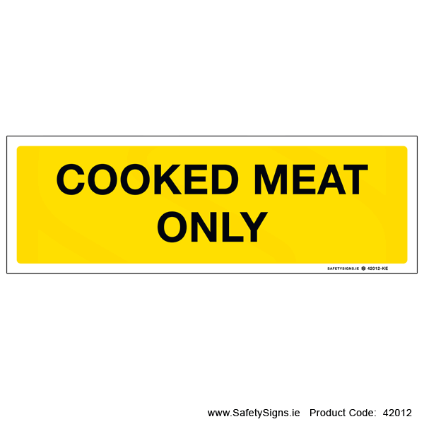 Cooked Meat Only - 42012