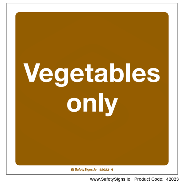 Vegetables Only - 42023
