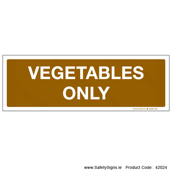 Vegetables Only - 42024