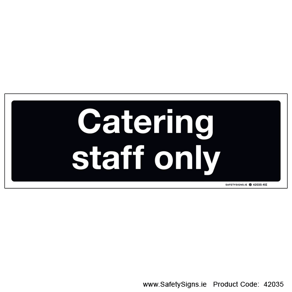Catering Staff Only - 42035
