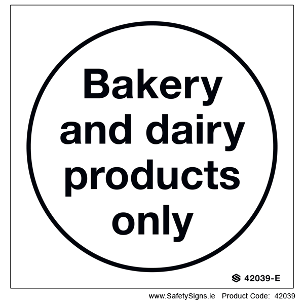 Bakery and Dairy Products - 42039