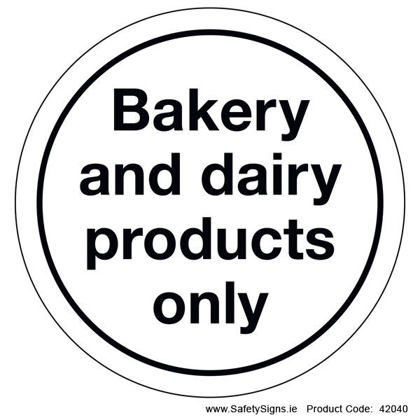 Bakery and Dairy Products (Circular) - 42040