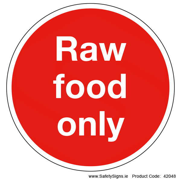 Raw Food Only (Circular) - 42048