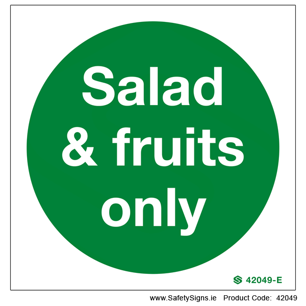 Salad and Fruits Only - 42049