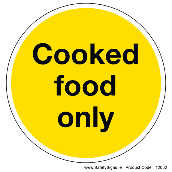 Cooked Food Only (Circular) - 42052