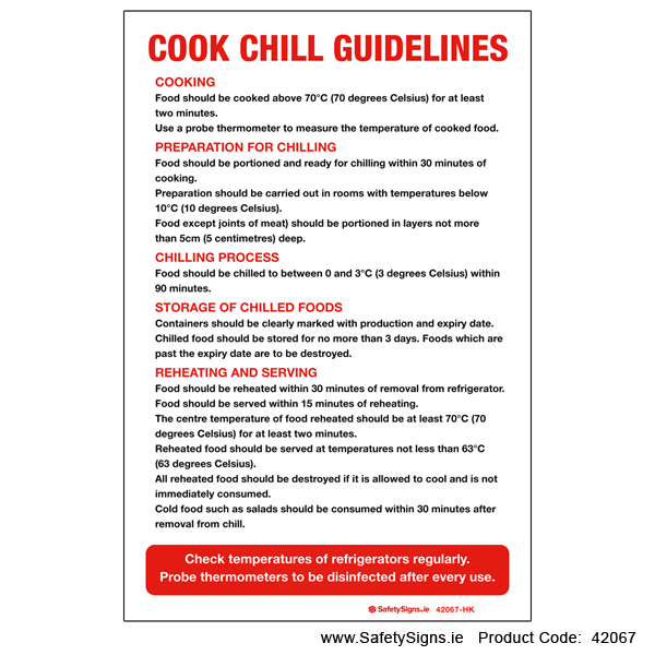 Cook Chill Guidelines - 42067