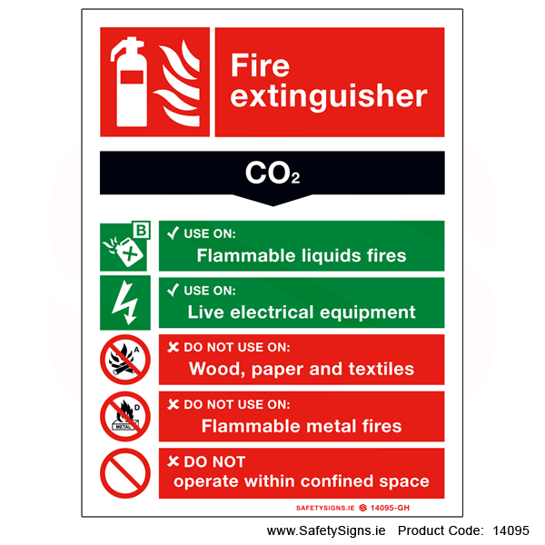 Fire Extinguisher SG15 CO2 - 14095