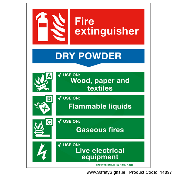 Fire Extinguisher SG15 Dry Powder - 14097