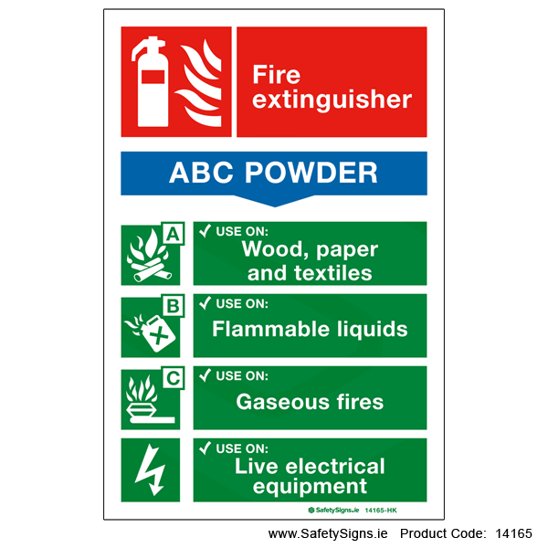 Fire Extinguisher SG15 ABC Powder - 14165