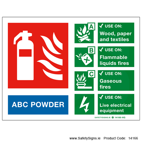 Fire Extinguisher SG16 ABC Powder - 14166