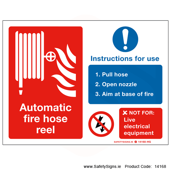 Automatic Fire Hose Reel Instructions - 14168