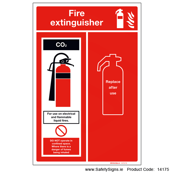Extinguisher Location Panel - CO2 - 14175