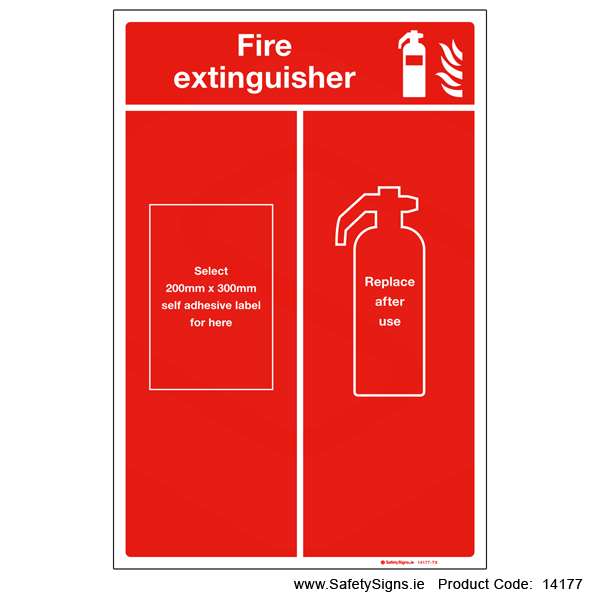 Fire Extinguisher Location Panel - 14177