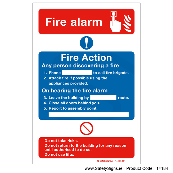 Fire Action with Fire Alarm - 14184