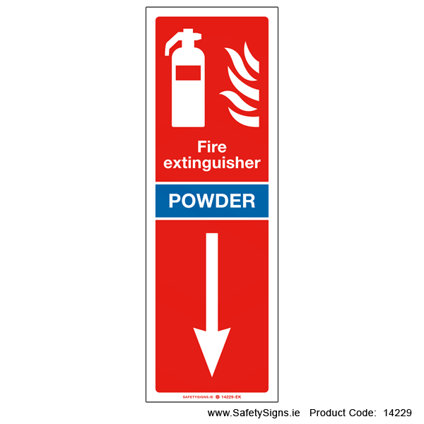 Fire Extinguisher Location - Powder - 14229