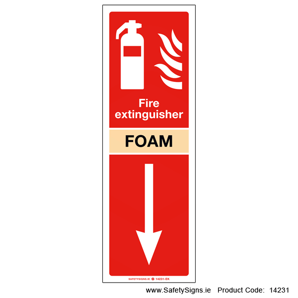 Fire Extinguisher Location - Foam - 14231