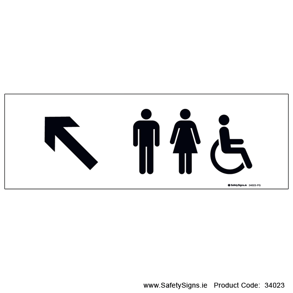 Toilets - Arrow Up Left - 34023