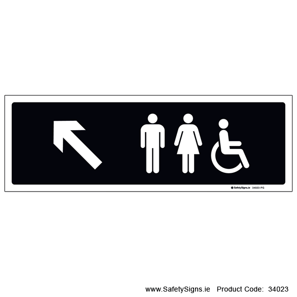 Toilets - Arrow Up Left - 34023
