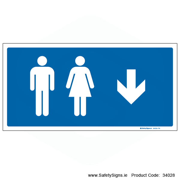 Toilets - Arrow Down - 34028