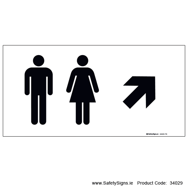 Toilets - Arrow Up Right - 34029