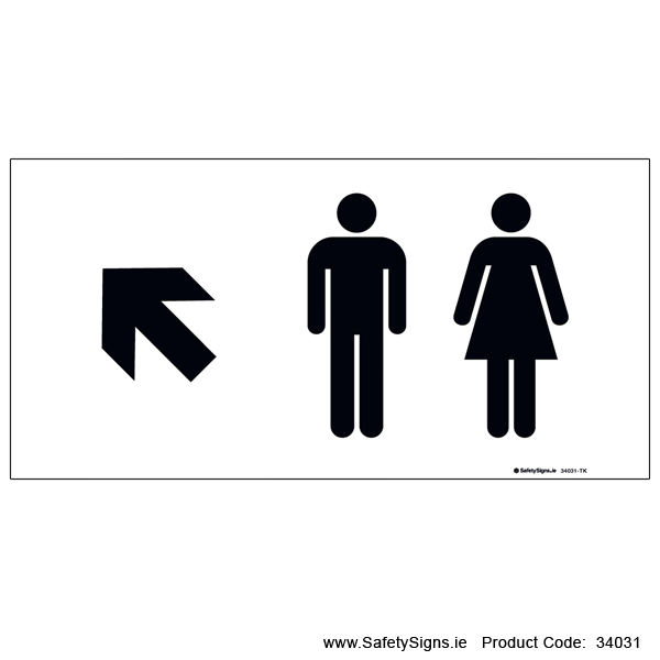 Toilets - Arrow Up Left - 34031