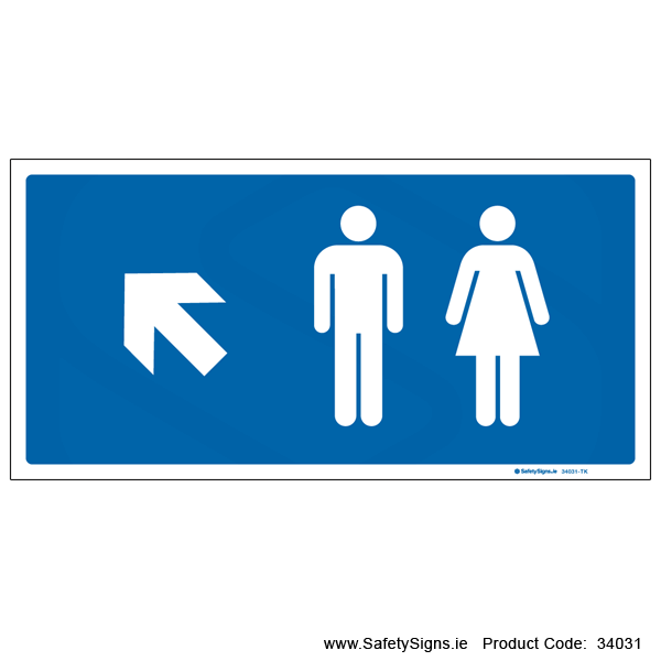 Toilets - Arrow Up Left - 34031