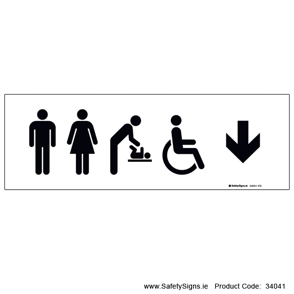 Toilets - Arrow Down - 34041