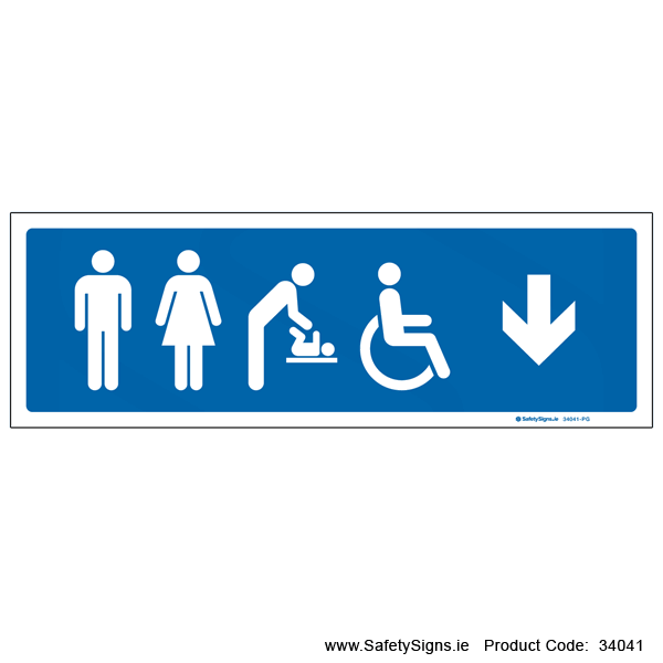 Toilets - Arrow Down - 34041