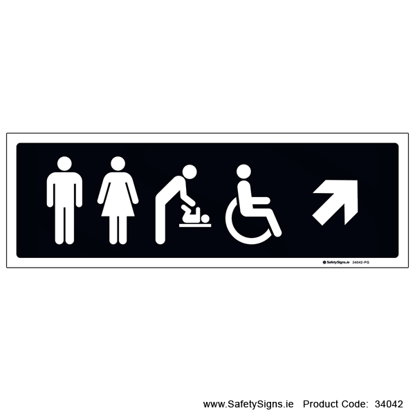 Toilets - Arrow Up Right - 34042