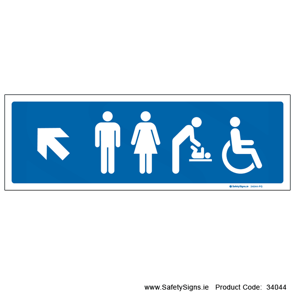Toilets - Arrow Up Left - 34044