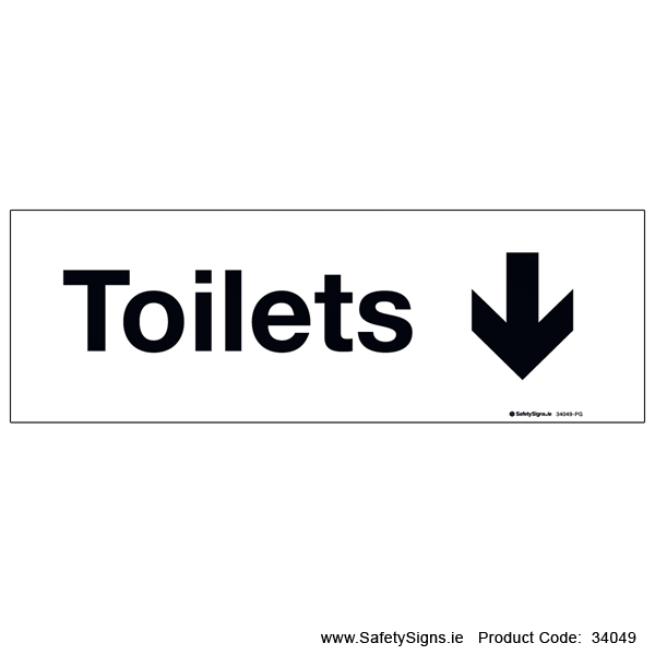 Toilets - Arrow Down - 34049