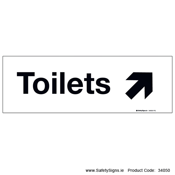 Toilets - Arrow Up Right - 34050