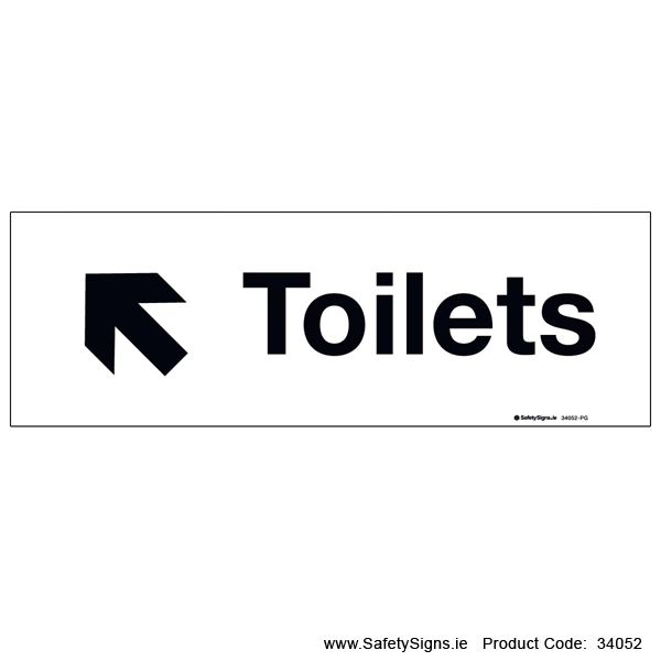 Toilets - Arrow Up Left - 34052