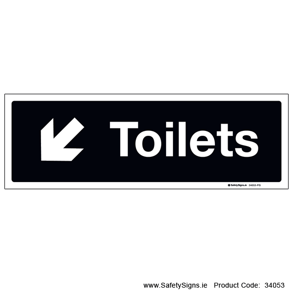 Toilets - Arrow Down Left - 34053
