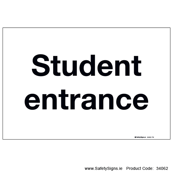 Student Entrance - 34062
