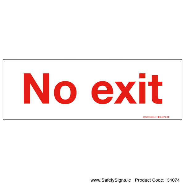 No Exit - 34074