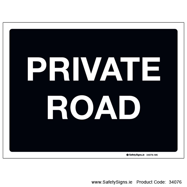 Private Road - 34076